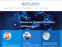 Tablet Screenshot of cellanyx.com